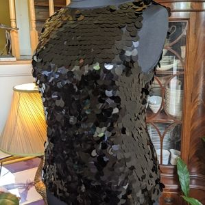 Sequened Top. 100% Silk